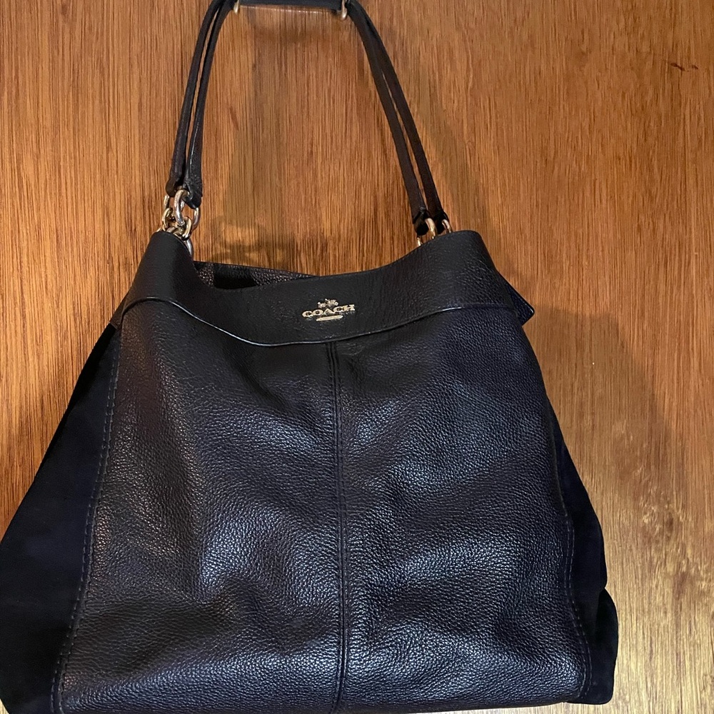 Coach three pocket with suede sides